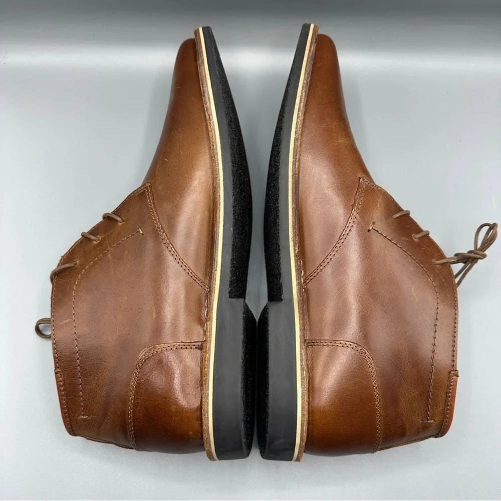 Steve Madden Harken1 247 Chukka Leather Boots Size 15 Brown